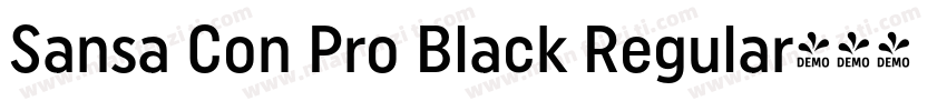 Sansa Con Pro Black Regular字体转换